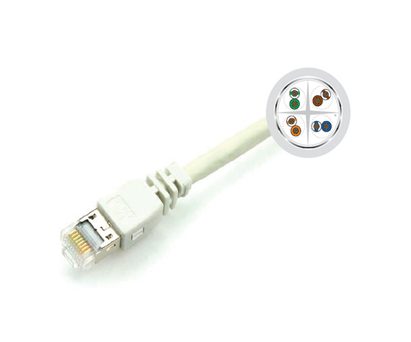 【6A類屏蔽數據跳線（xiàn）】清華同方（fāng）ROTA綜合布線-6A類RJ45-RJ45屏蔽數據跳線CJ420TP