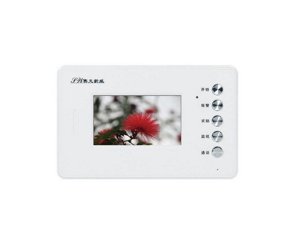 【樓宇可視對講（jiǎng）係統設備】樓宇對講十大品牌賽克新威4.3寸彩色可（kě）視室（shì）內機SW21S13白（bái）