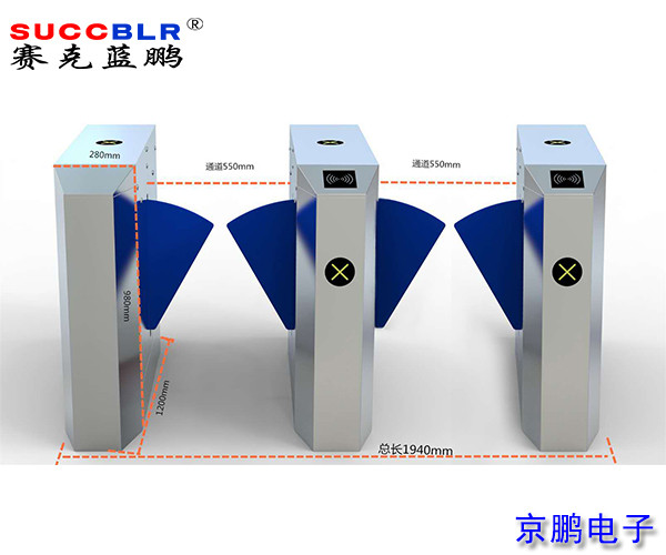 【翼閘係統設備】賽克藍（lán）鵬SUCCBLR雙通道橋式斜麵翼閘