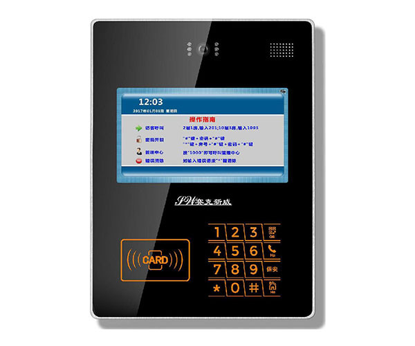 【數字可視對講（jiǎng）係統】樓宇對講十大品牌-賽克新威廣告型樓宇對講門口機SW72M40PIC