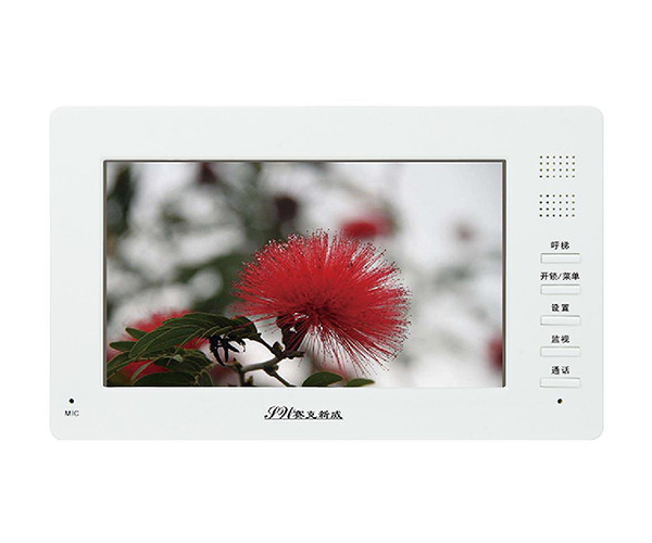 【樓宇可（kě）視對（duì）講係統】樓宇對講（jiǎng）十大品牌-賽克新威7寸可視分機（jī）SW67S76白（bái）